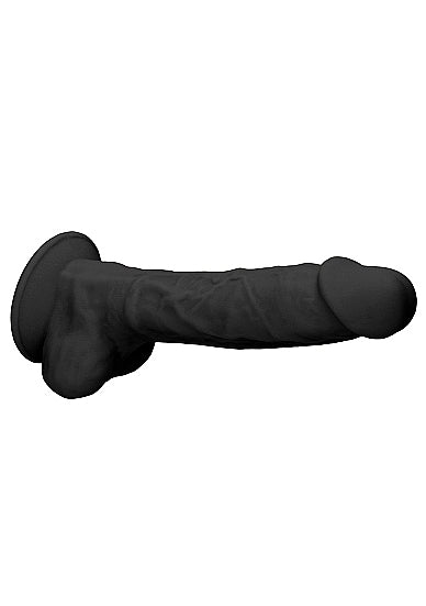 Silicone Dual Density Dildo With Balls 7 Inch